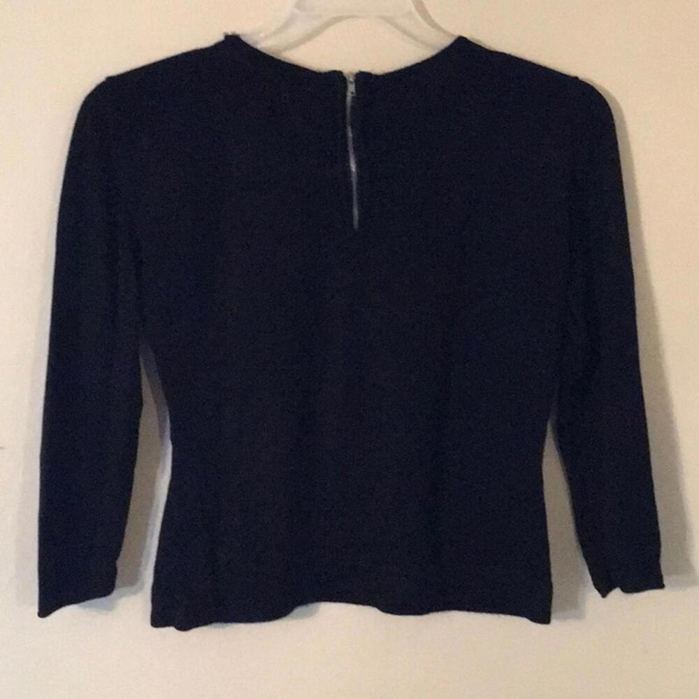 🍁Verve ami Black Embellished Rayon sweater Small - Picture 2 of 8